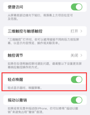 揭东苹果授权维修站分享iPhone轻点无法唤醒怎么办 