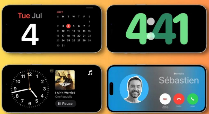 揭东苹果手机维修分享iOS17横屏充电待机显示有什么好处 