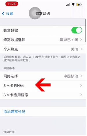 揭东苹果14维修网分享如何给iPhone14的SIM卡设置密码 