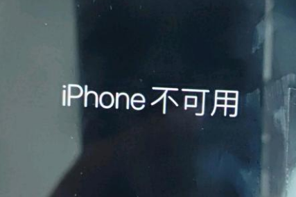 揭东苹果服务网点分享锁屏界面显示“iPhone 不可用”如何解决 